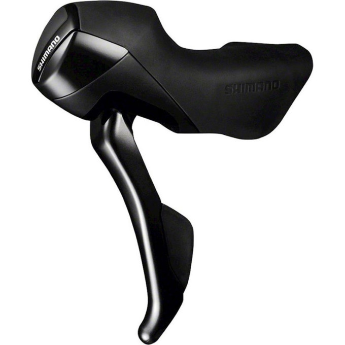 Шифтер/Тормозная ручка SHIMANO ST-RS405, левый, 2 скорости, с тросом переключателя, темно-серый ISTRS405LI