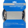 Трос и оплетка переключателя SHIMANO SP40, оплетка 1700 мм черная, трос 1,2X2100 мм нержавейка, 2 штуки, Y60098501